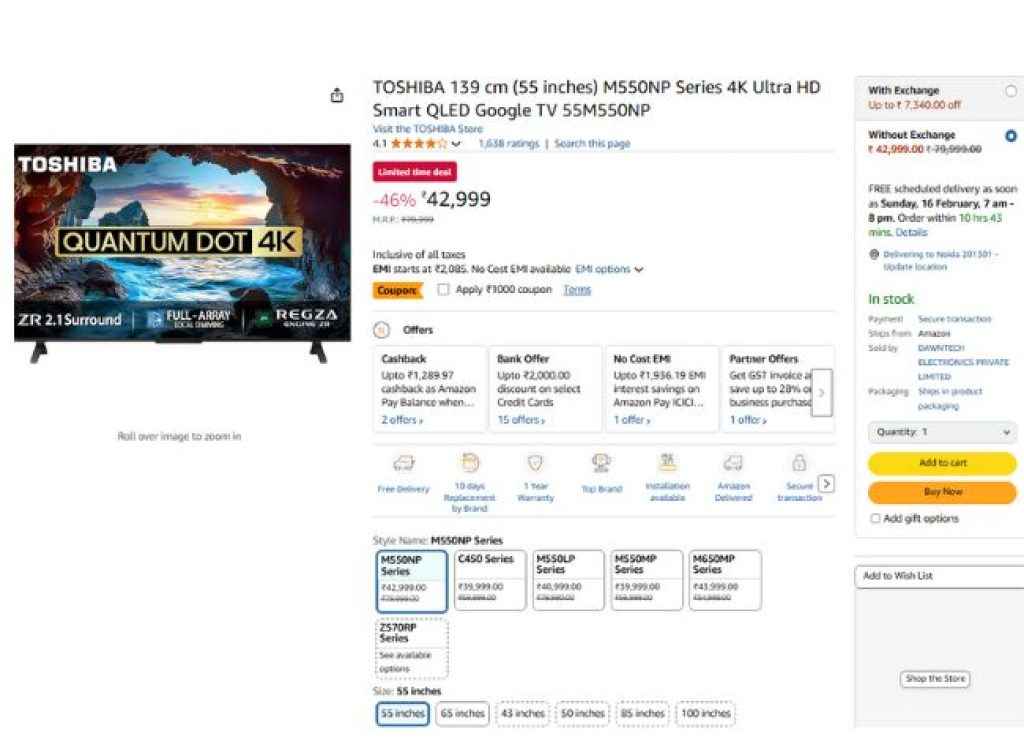 TOSHIBA TV