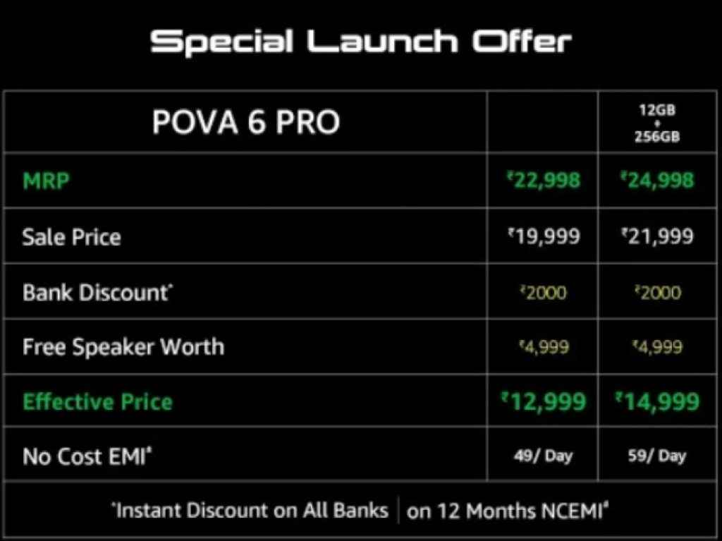Tecno Pova 6 Pro Price and Offers