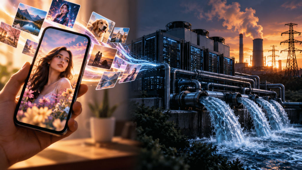 The water and power bill behind every AI photo trend