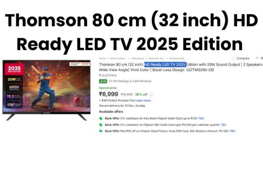 Thomson 80 cm (32 inch) HD Ready LED TV 2025 Edition