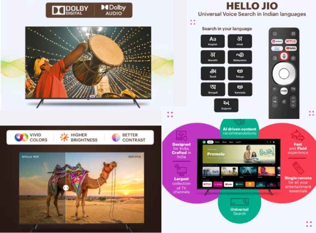 Thomson Jio 43 inch 4K QLED Smart tv