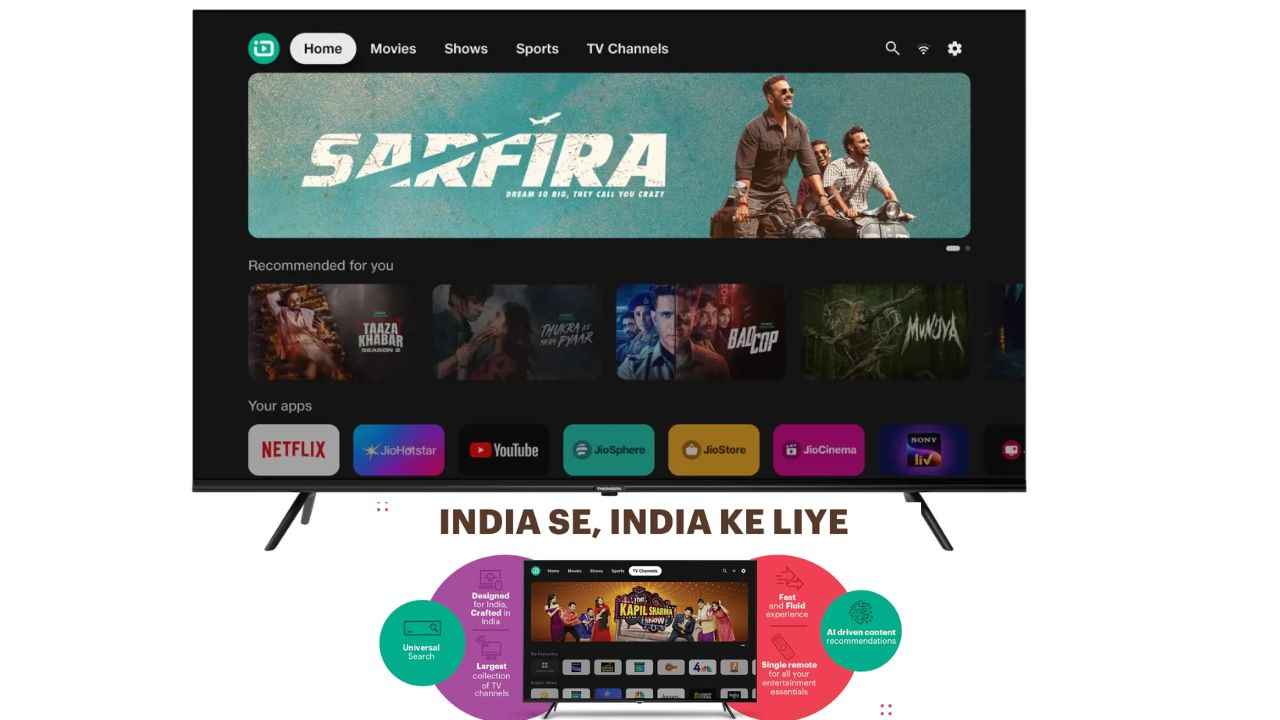 Thomson அறிமுகம் செய்தது 43-இன்ச் கொண்ட QLED ஸ்மார்ட் டிவி, JioTele OS அம்சம் இருக்கும்