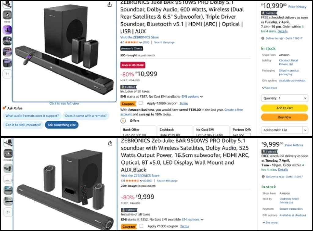 Todays best 5.1 Dolby soundbar deals on amazon