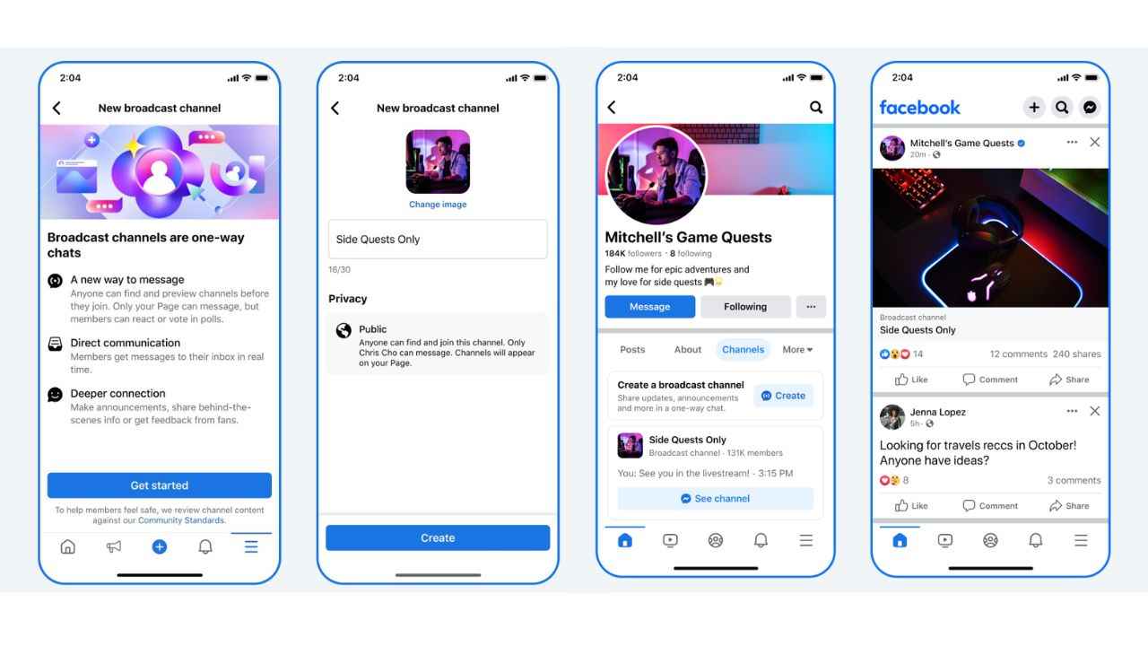 Introducing Broadcast Channels on Facebook and Messenger