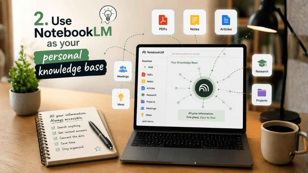 Use NotebookLM as your personal knowledge base