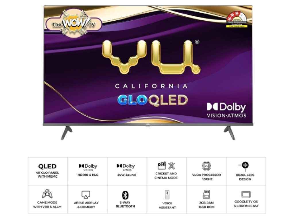 VU Glo QLED Smart Tv Offer on amazon sale