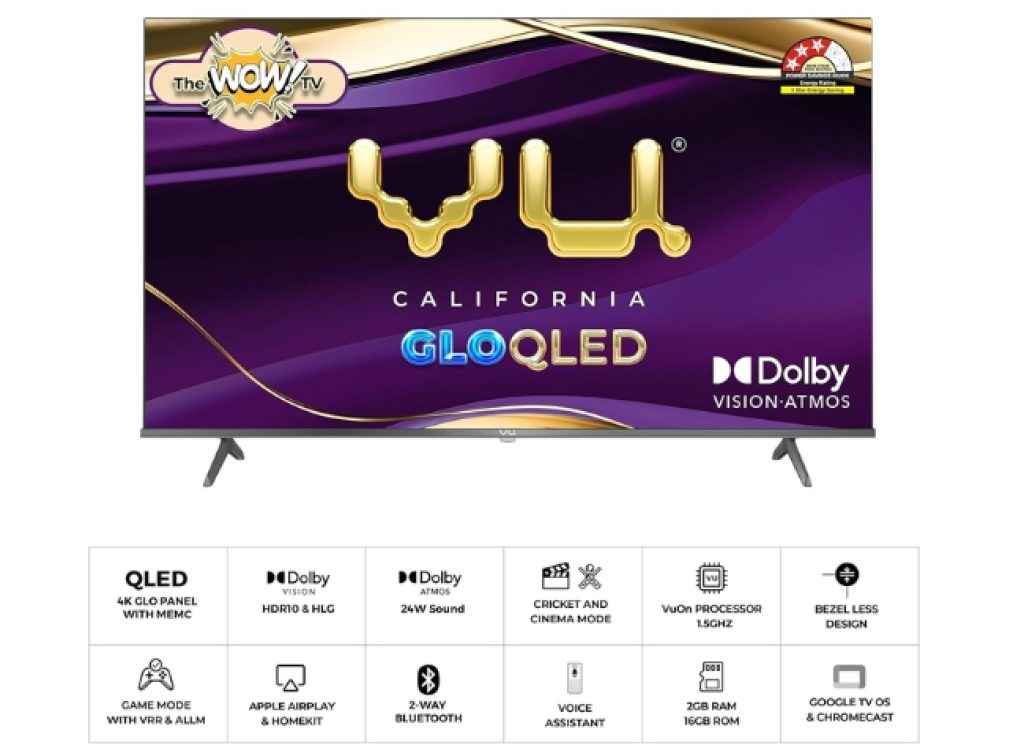 VU GloQLED Smart tv