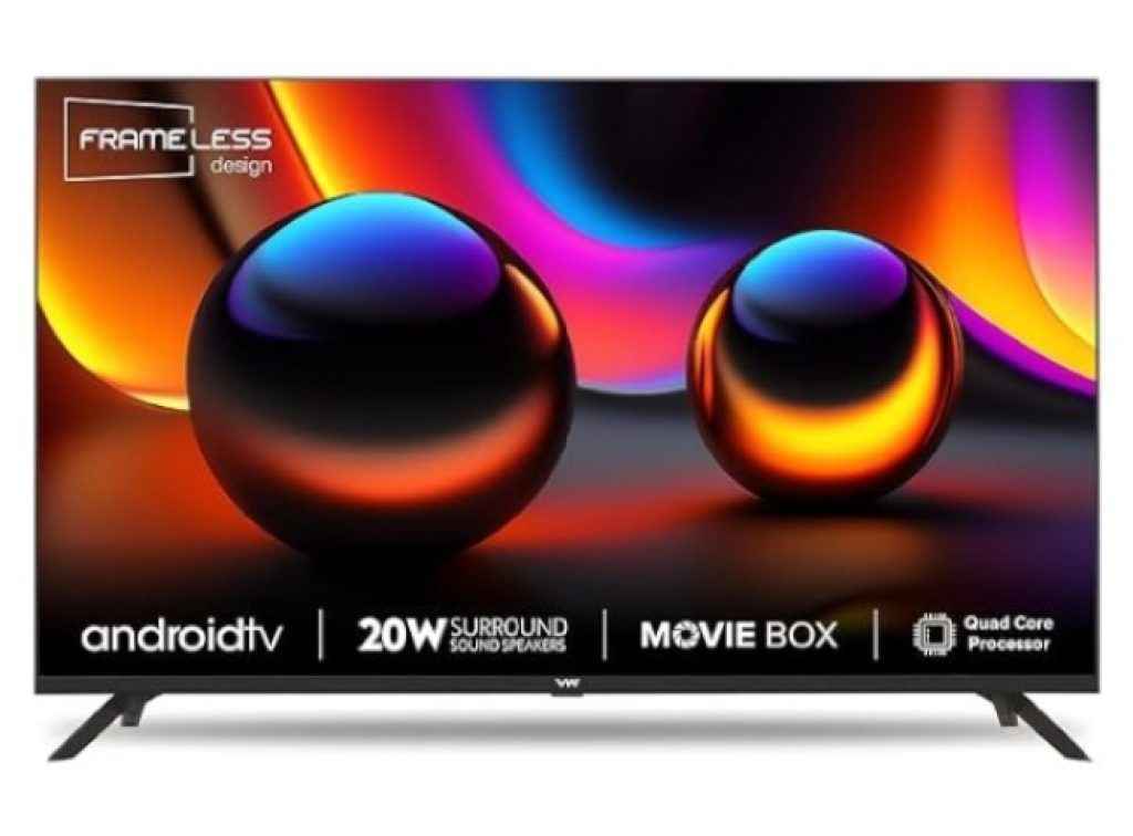 VW 32 inches Playwall Frameless Series HD Ready Android Smart TV