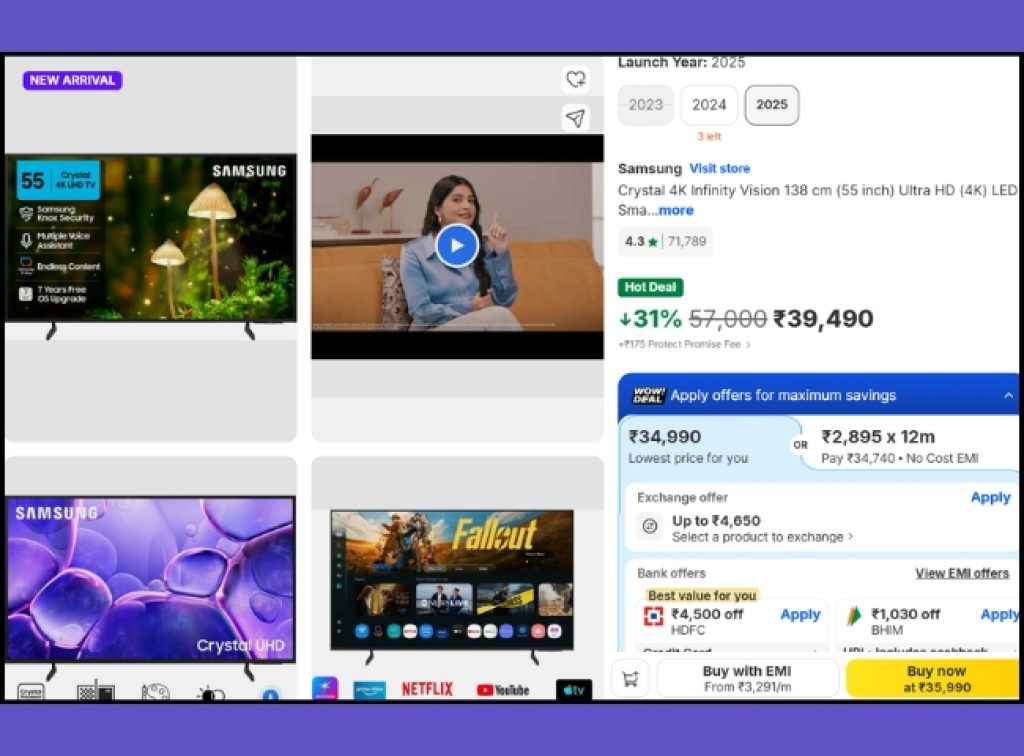 Valentine's Day Samsung (55) Smart Tv Deal