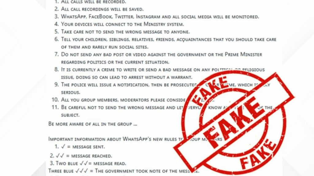 Viral WhatsApp message claims