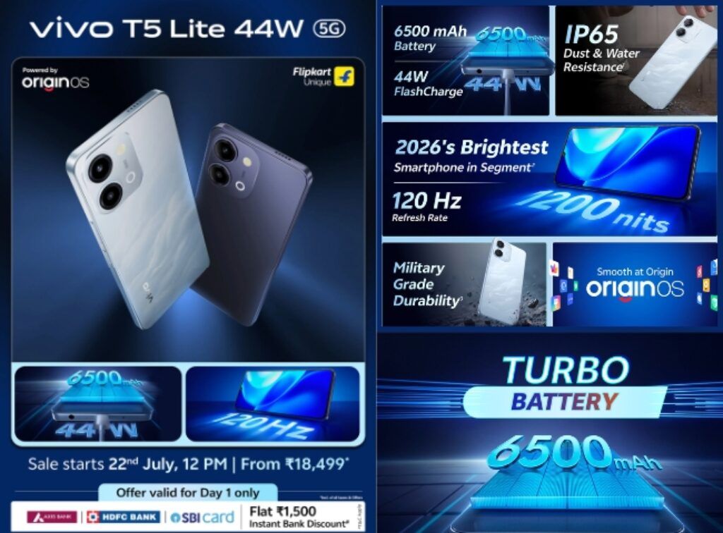 Vivo T5 Lite price and offers