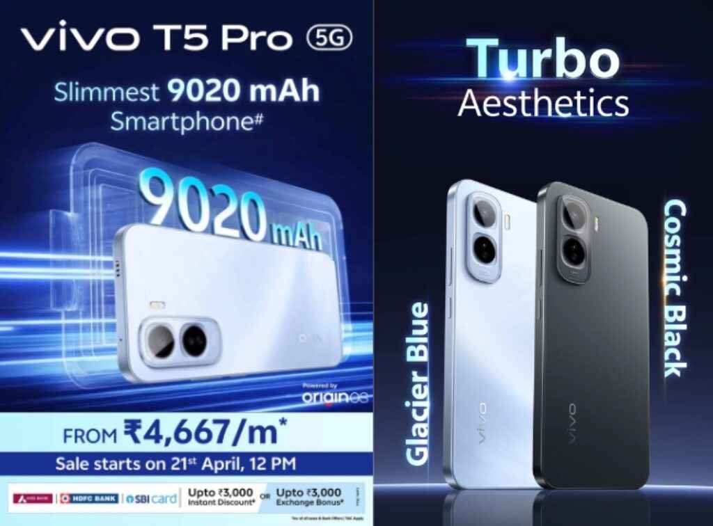 Vivo T5 Pro 5G launched in india