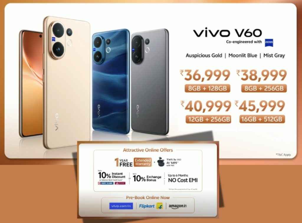 Vivo V60 5G Price