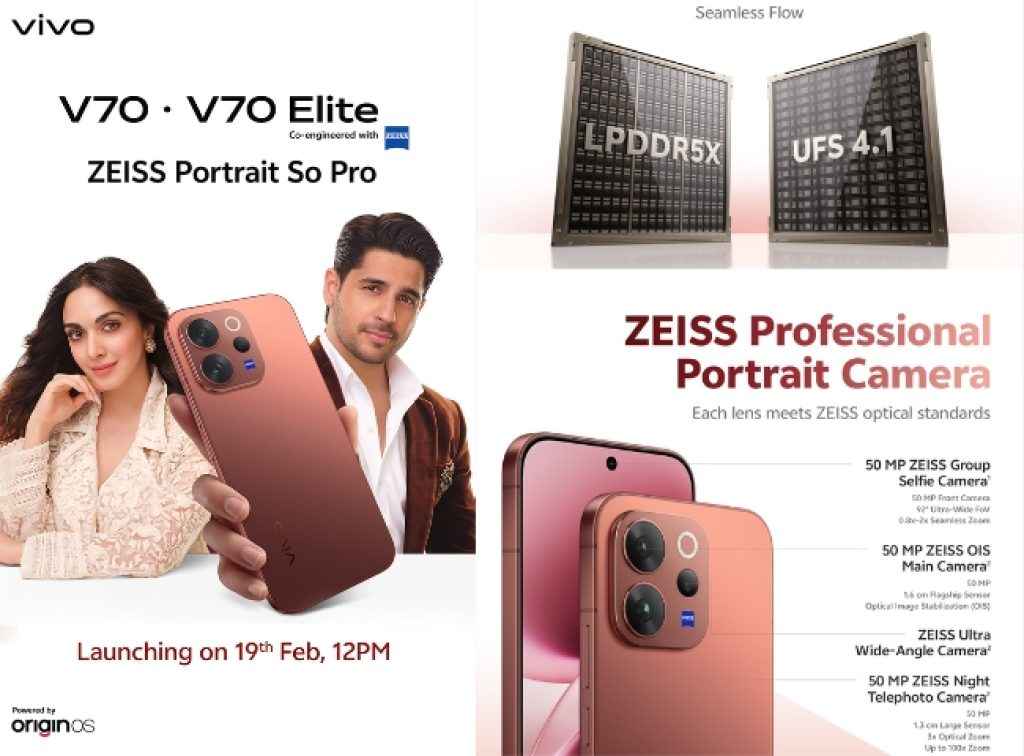 Vivo V70 Elite price and features