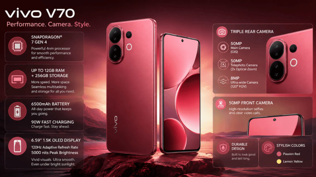 Vivo V70 Specs