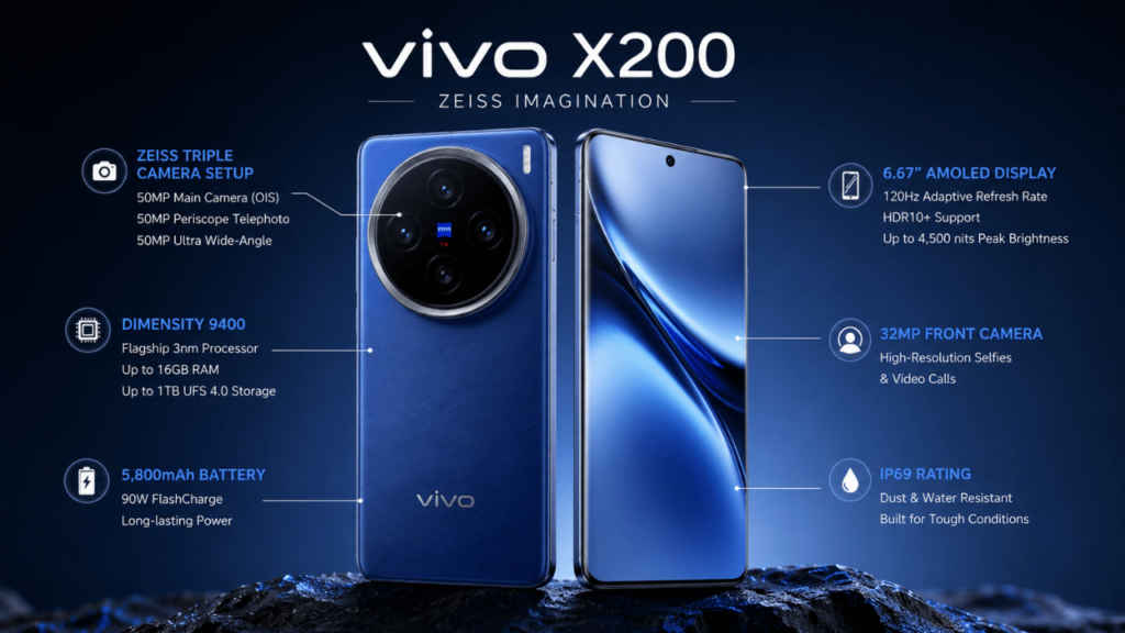 Vivo X200 specs