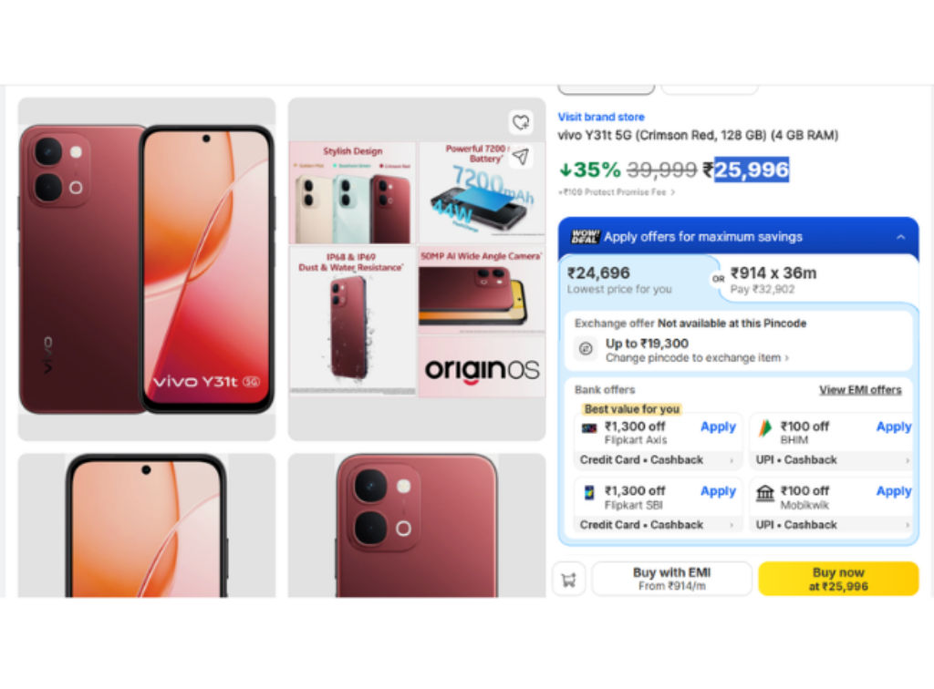 Vivo Y31t 5G gets Price drop 