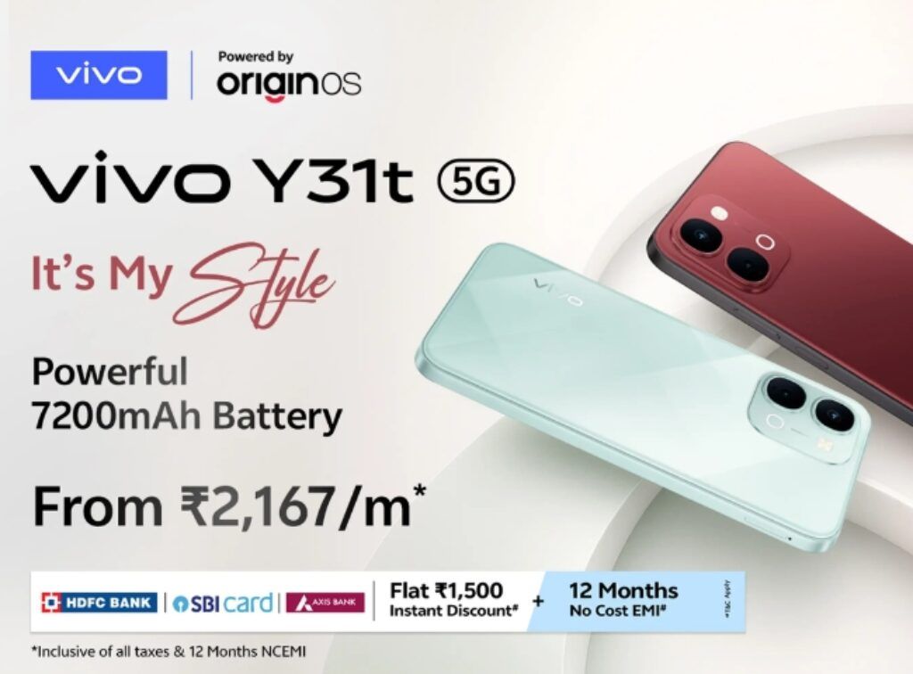 Vivo Y31t price and offers