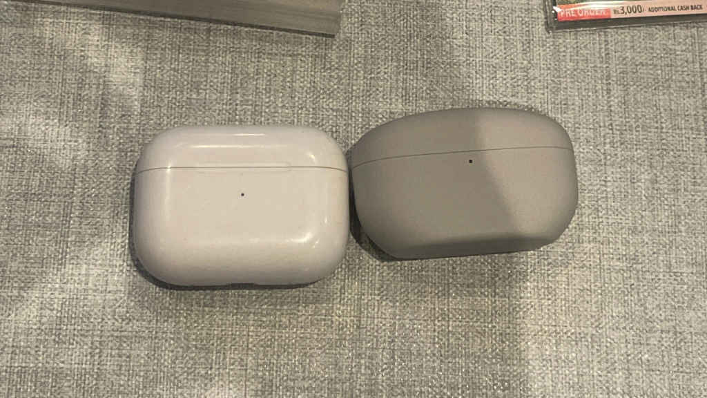 Apple AirPods Pro Gen 2 (Left) vs Sony WF-1000XM5 (Right)
