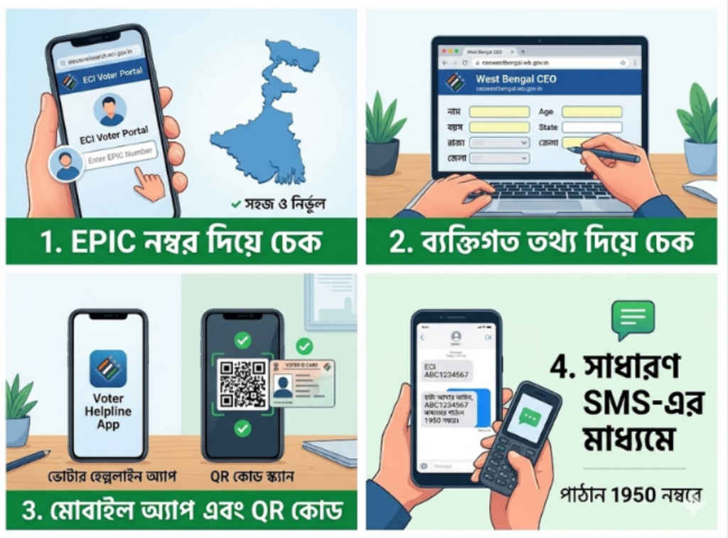 West Bengal Election 2026 Check your name in voter list online