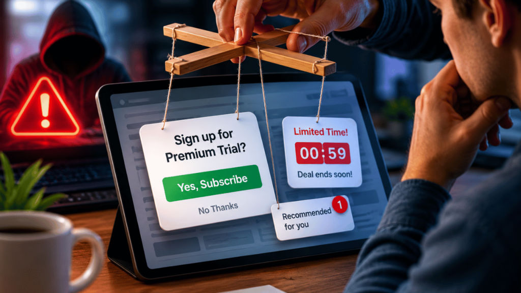 What are dark patterns on websites-1