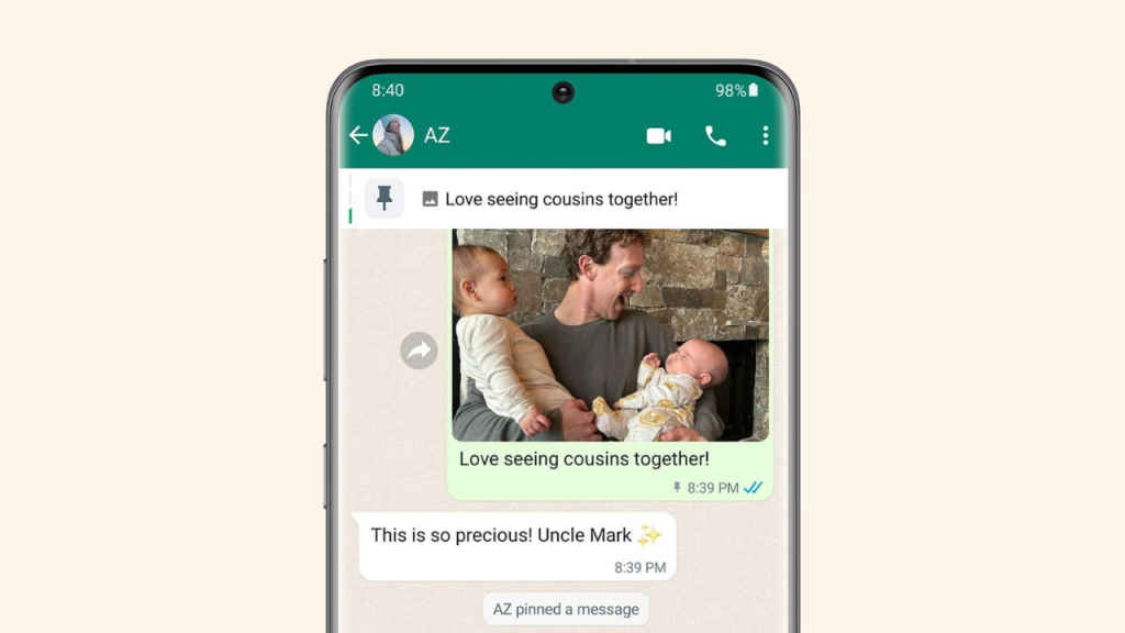 WhatsApp now lets you pin up to 3 messages in chats: Here's how 
