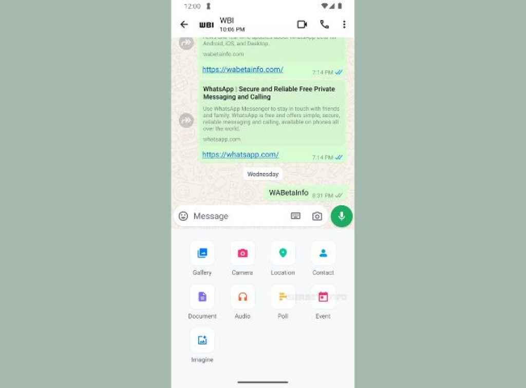 WhatsApp Chat events