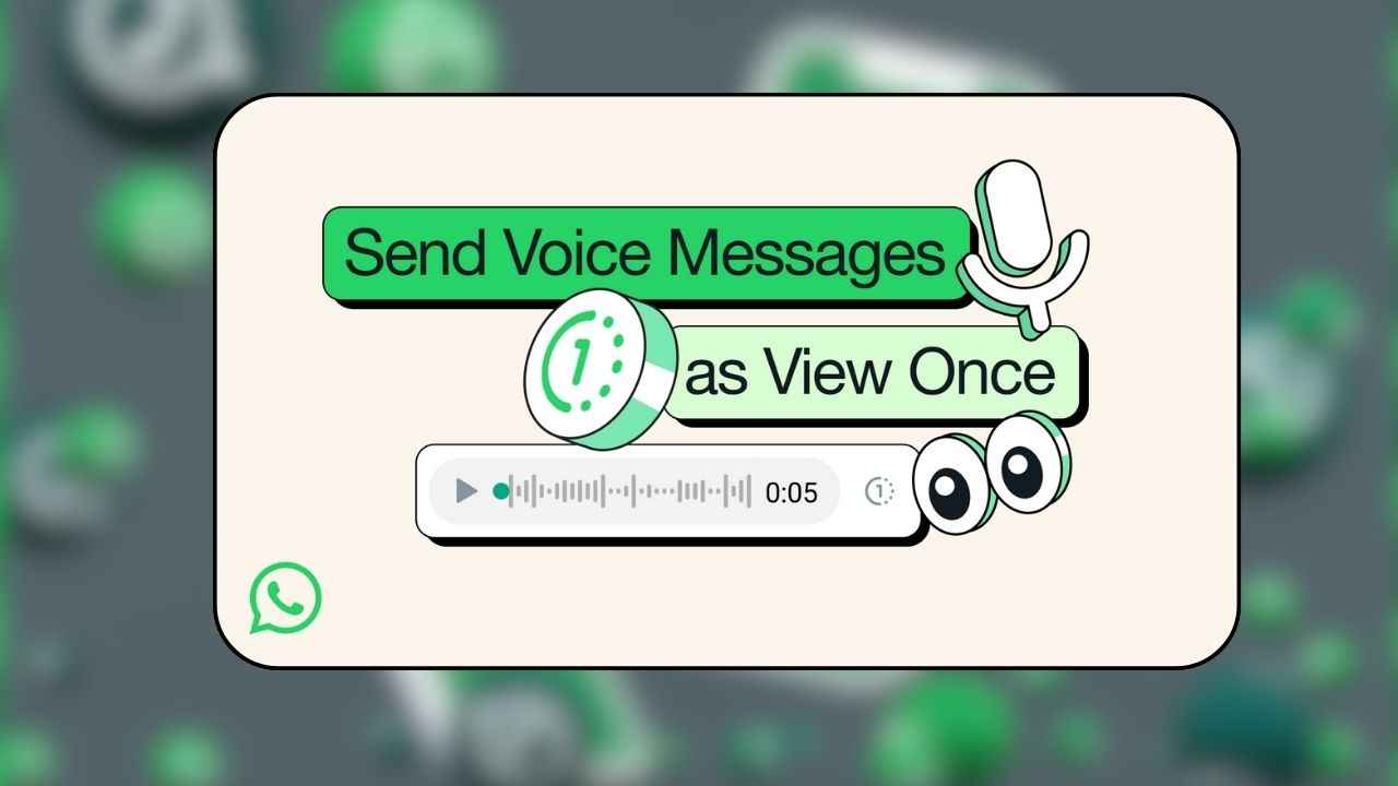 How to send view-once voice messages in WhatsApp 