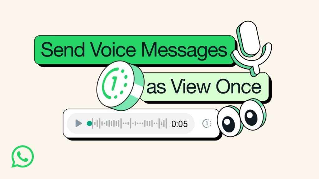 How to send view-once voice messages in WhatsApp 

