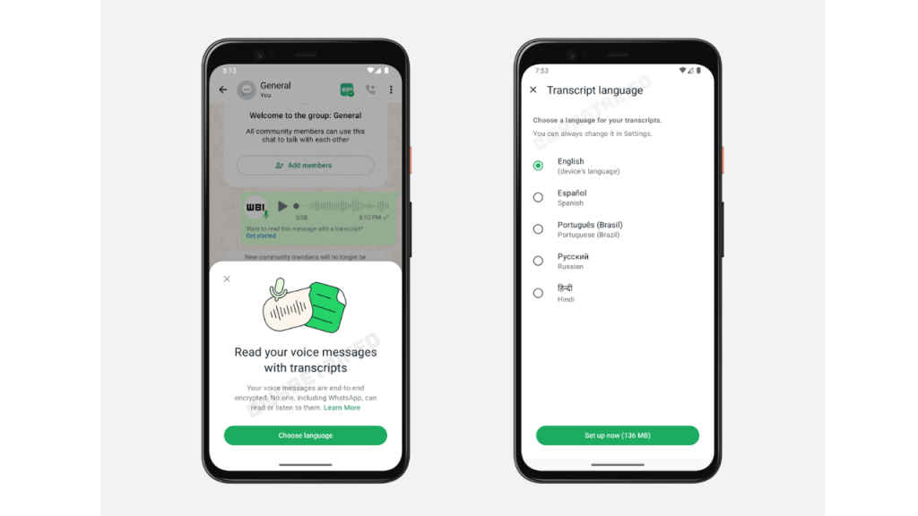 WhatsApp spotted testing voice message transcription in Android beta
