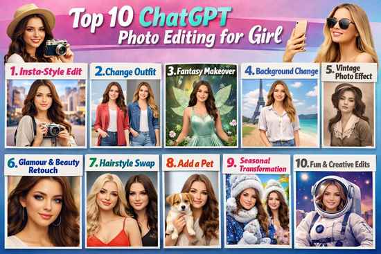 Top 10 Chatgpt photo editing prompts for girl:பெண்களை கவரும் டாப் AI ட்ரெண்ட் போட்டோ