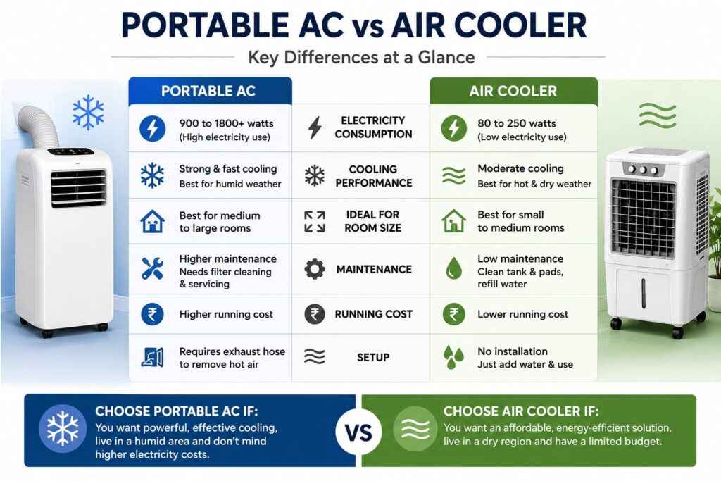 Portable ac vs portable air cooler