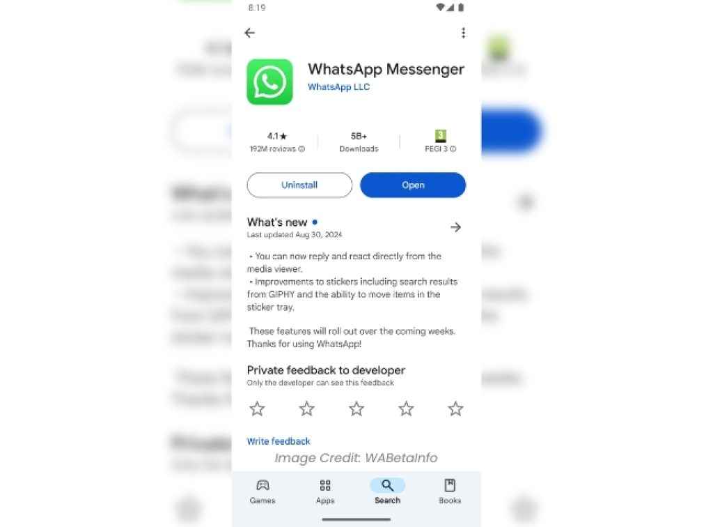 WhatsApp New Feature