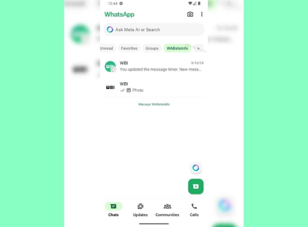 WhatsApp upcoming Chat Filters Features