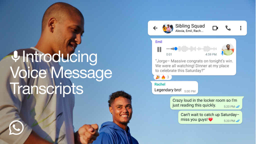 WhatsApp Voice Message Transcripts 
