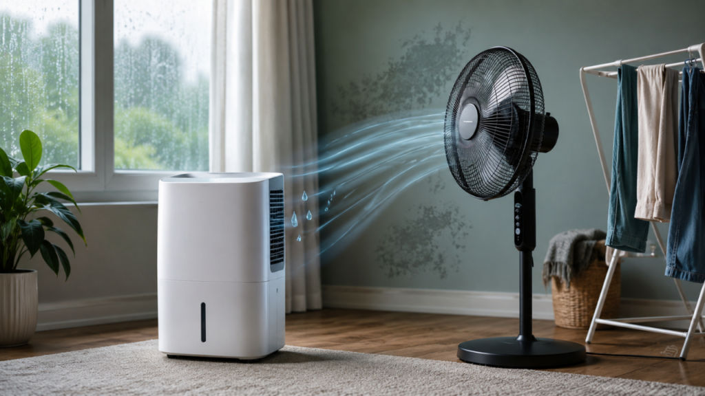 When to use a fan and dehumidifier together