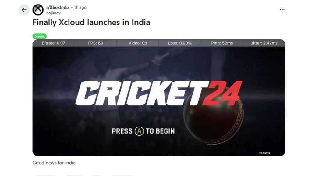 Xbox Cloud Gaming India