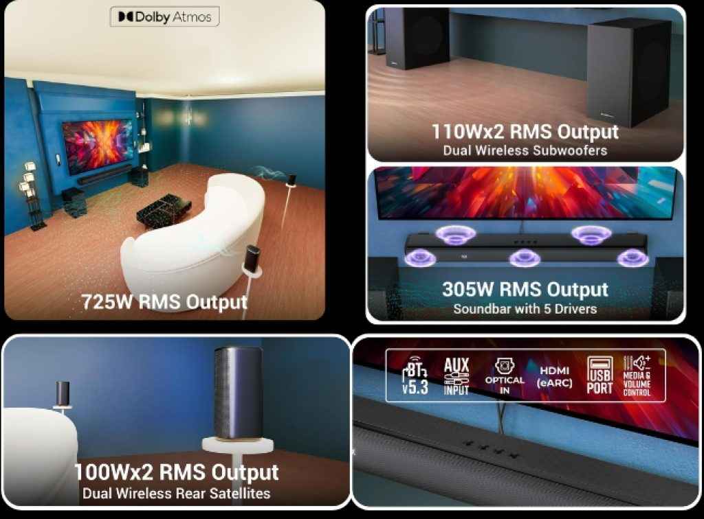 ZEBRONICS 5.2.4 Dolby Atmos