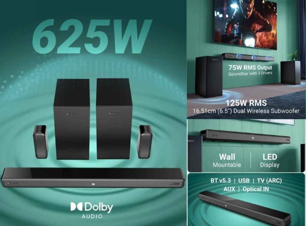 ZEBRONICS 5.2Ch Dolby Soundbar