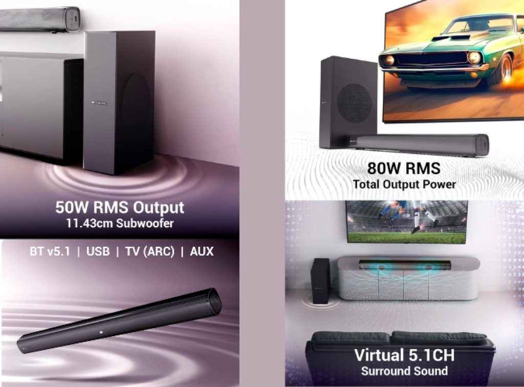 ZEBRONICS 80w soundbar