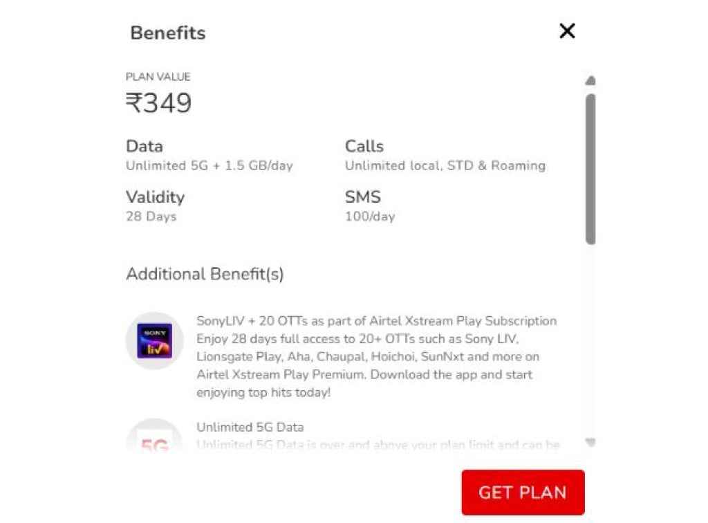 airtel 349