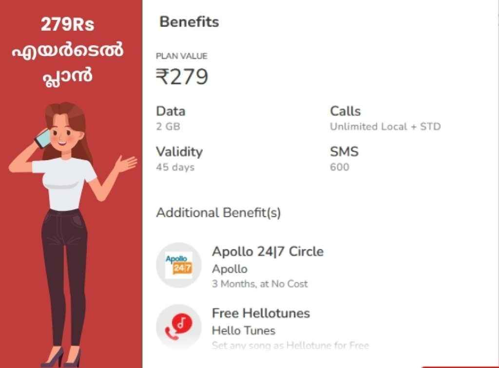 airtel new plan for 45 days offer 2gb data and unlimited calls