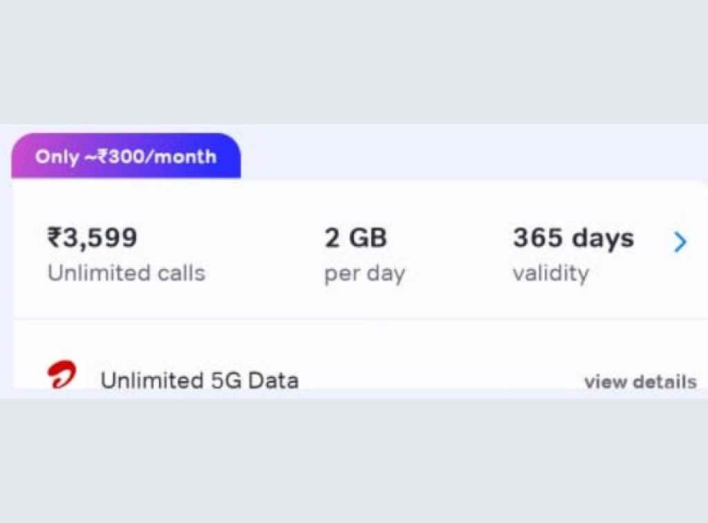 Airtel unlimited 5G