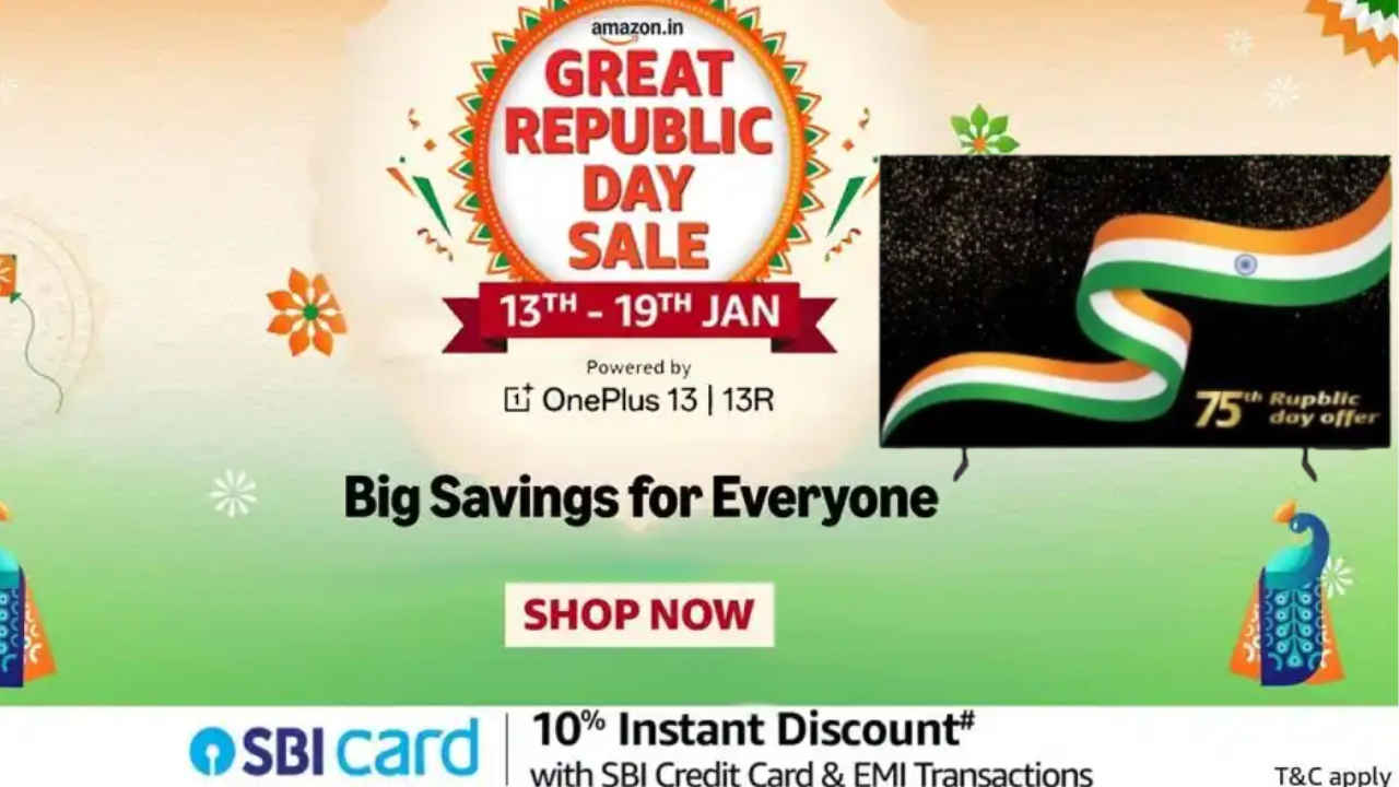 Amazon Great Republic Sale 2025 43 இன்ச்கொண்ட டிவியை அதிரடி டிஸ்கவுண்டில் சூப்பர் வாய்ப்பு