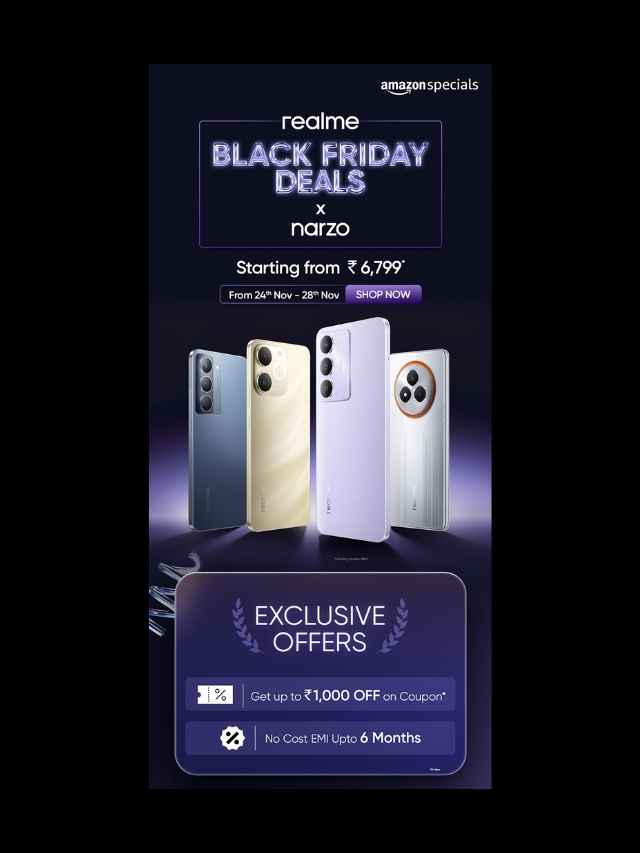 amazon black friday sale offers best deals on realme narzo series