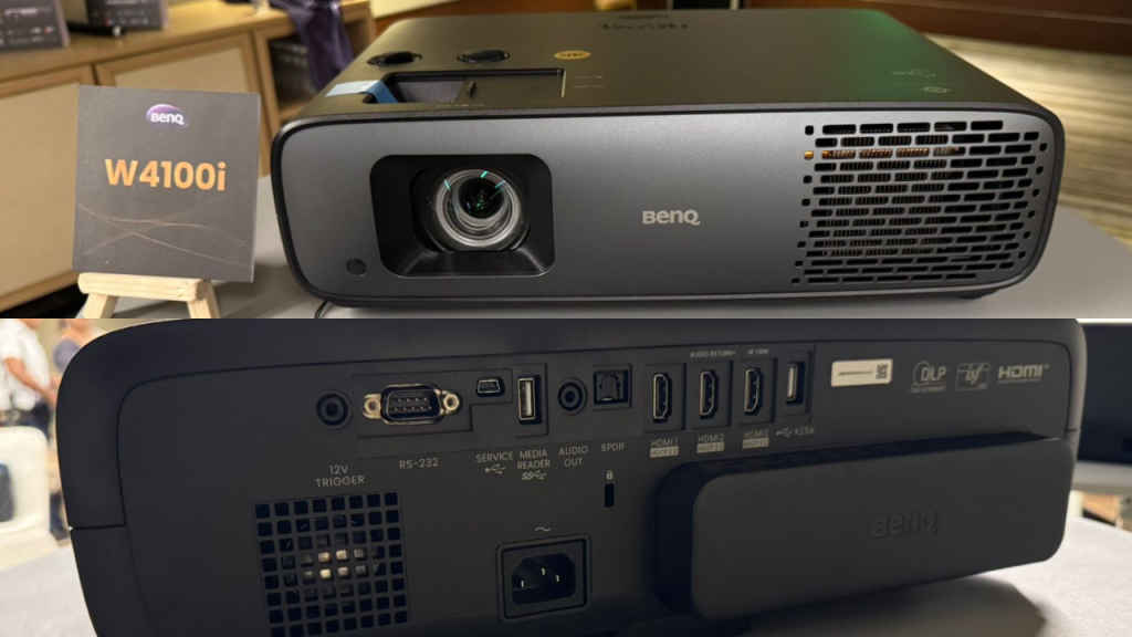benq w4100i projector front back
