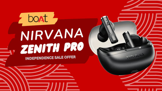 Celebrate Independence Day with the boAt Nirvana Zenith Pro – now just Rs 2999. Enjoy powerful 50dB Adaptive ANC, high-res LDAC audio, and up to 80 hours of battery life.