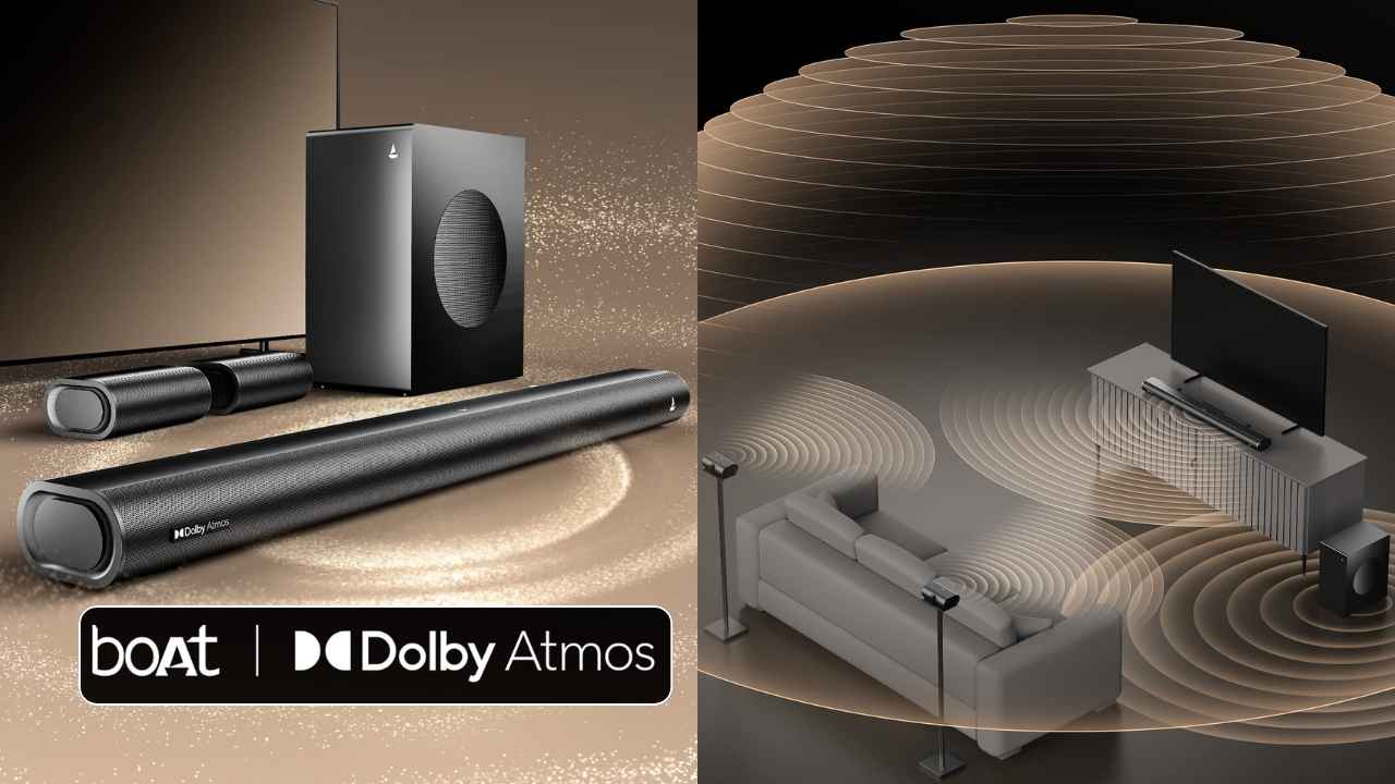 కొత్త 5.1 Dolby Atmos సౌండ్ బార్ లాంచ్ చేస్తున్న boAt
