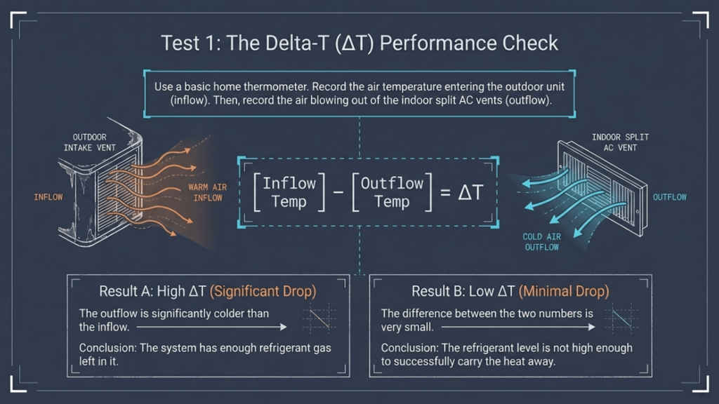 check if your AC has enough refrigerant 1