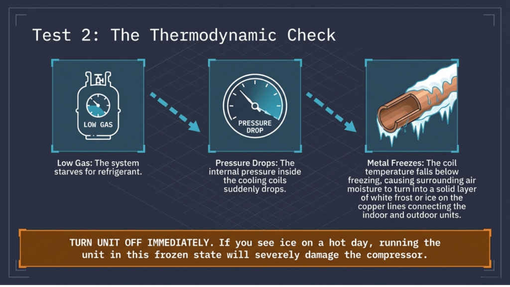 check if your AC has enough refrigerant 2
